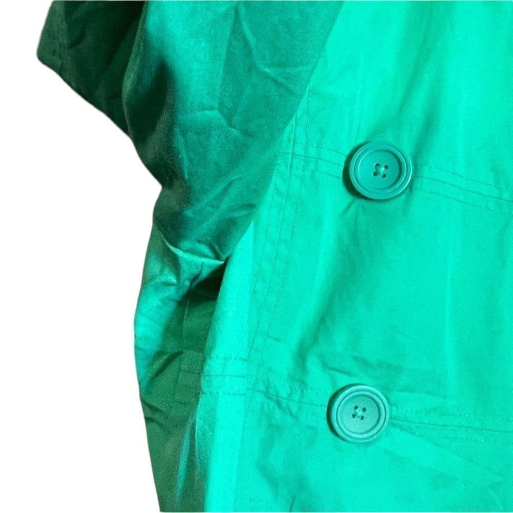 L.L.bean green double button spring coat - Picture 9 of 9